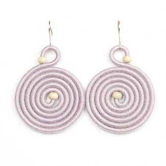 Kolczyki koła - pastelowy fiolet
